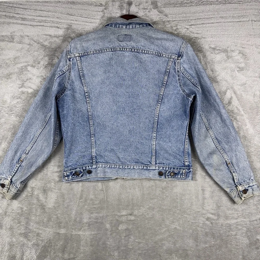 Levis Denim Jean Jacket‎ Trucker Mens Large 42R Made In USA Vintage 70506